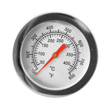 stainless steel industrial process back bimetal thermometer
